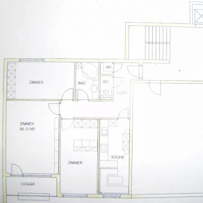 Ruhige West-Loggia-Wohnung 3 Zimmer mit Parkblick in Hietzing zu mieten - thumb