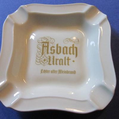 Asbach Uralt - Porzellan Aschenbecher - Vintage 60er /70er Jahre - thumb