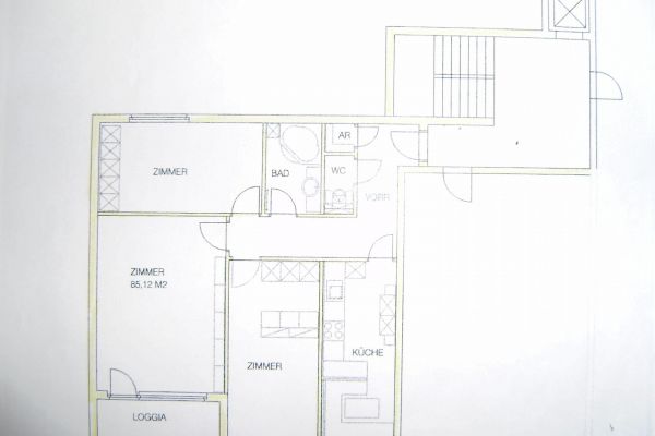 Ruhige West-Loggia-Wohnung 3 Zimmer mit Parkblick in Hietzing zu mieten
