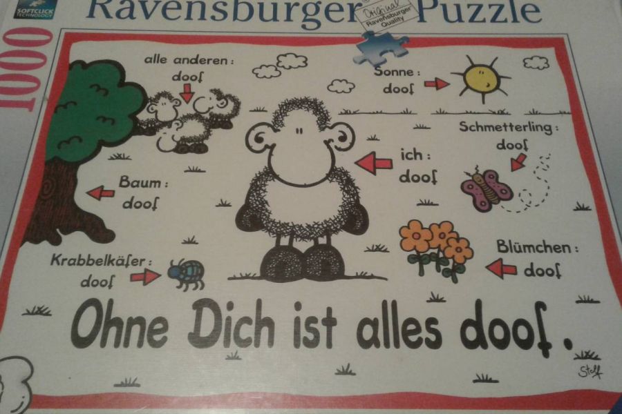Puzzel von Ravensburger mit 1000 Teilen - Bild 1
